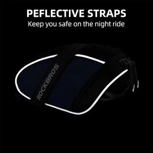 Échantillon Gratuit - Sacoche de Selle de Vélo Imperméable et Aérodynamique pour VTT, Vélos de Plage ou de Route - Doublure Réfléchissante - Product Image 5