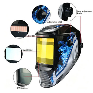 Casque de soudage à obscurcissement automatique léger, lentille HD couleur réelle avec protection UV et IR complète - Product Image 3