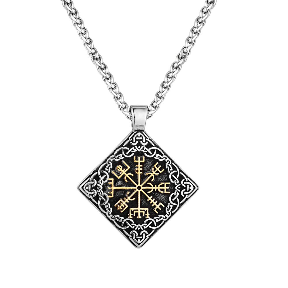 Collier pendentif bicolore