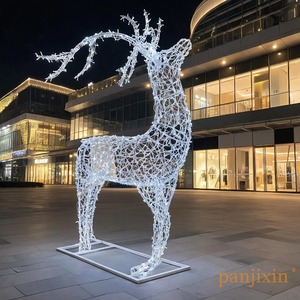 Luces LED 3D Personalizadas con Motivo de Reno Navideño, Metálicas, IP65, para Decoración Navideña Comercial en Exteriores y Uso en Interiores - Product Image 1