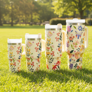 Termo <span class=keywords><strong>de</strong></span> Acero Inoxidable <span class=keywords><strong>de</strong></span> 40 oz con Aislamiento al Vacío, Asa y Pajita, Aislamiento Térmico <span class=keywords><strong>de</strong></span> 6 a 12 Horas para Uso en Exteriores y Oficina - Product Image 1