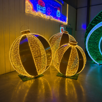 Decoración Gigante para Eid, Motivo de Luna y Estrella de Ramadán, Estructura Soldada en 3D para Centro Comercial