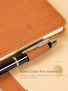 <b>A5</b> PU Leather Business Office Notebook Hardcover <b>Notepad</b> with Button Customizable Logo - Product Image 5
