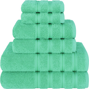 Juego de toallas de baño de algodón puro 100% Multicolor al por mayor, toalla de cara de secado rápido para el Hogar, baño superabsorbente, grandes regalos con logotipo - Product Image 1