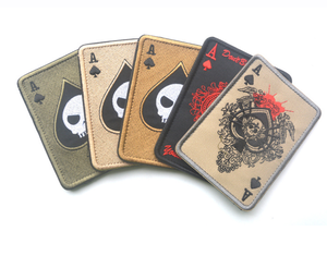 Parche Táctico de Moral <span class=keywords><strong>Death</strong></span>, PVC 3D Chenille, Cuadrado, 10x7.5cm, con Gancho y Bucle, Lavable, para Mochilas de Exterior - Product Image 4