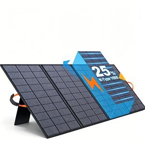 Panel Solar Monocristalino Plegable de Alta Resistencia de 400W, 23% de Alta Eficiencia, Certificado TUV, Diseño para Todo Clima, para Campamentos en Autocaravanas - Product Image 1