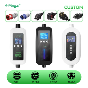 E-Mingze Ev Factory Mode monophasé 2 1 AC Portable EV Charge Wifi App Personnalisé 32Amp EVSE 7KW Type2 EV Chargeur pour la maison - Product Image 5