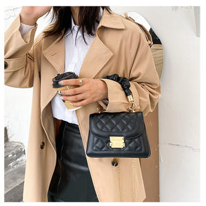 2022 coréen diamant treillis femmes <span class=keywords><strong>messager</strong></span> petite chaîne carrée chine en gros PU dames sac à bandoulière - Product Image 5