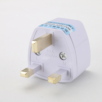 2021 L'UE Euro 2 Broches à ROYAUME-UNI 3 Pin Plug AC Adaptateur Universel Voyage Convertisseur Européenne 250V 13A Voyage Adaptateur