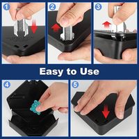 Station d'appât pour souris avec clés, rechargeable, pour extérieur, réutilisable, pour souris et petits rats, boîte de stationnement de poison