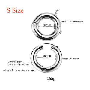 Einstellbarer Metall-Schwergewichts-<span class=keywords><strong>Penis</strong></span> ring ver größerer für männliche Übungs trainer Verzögerung Ejakulation <span class=keywords><strong>Penis</strong></span> Cockring Sexspielzeug - Product Image 3