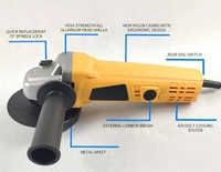 Meuleuse d'angle professionnelle sans fil 100MM, outils électriques, Mini meuleuse d'angle Portable