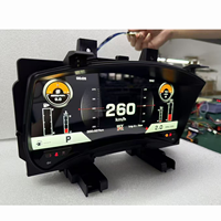 Tableau de Bord LCD 12,3 Pouces Combiné d'Instruments Virtuel Compteur de Vitesse et Odomètre de Voiture Pour Nissan GTR R35 2009-2022