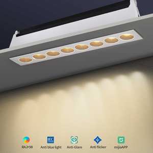 Haute Cri Lumen Faible Ugr Tube Linéaire Bibliothèque Gym Salon Intégré Anti-Éblouissement Led Grille Plafonnier - Product Image 2