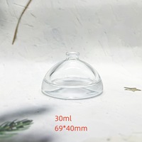 Flacon de parfum en verre ambré écologique de 50 ml en forme de pagode inversée avec couvercle en bois et pulvérisateur à pompe, lot de 100 pièces