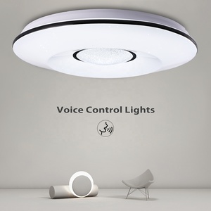 Chiếu sáng trong nhà hình tròn Hiện Đại Đèn bầu trời ánh sáng <span class=keywords><strong>3</strong></span> màu LED trần ánh sáng màu xanh nhựa acrylic 90 80 tuôn ra gắn AC 85-265V - Product Image 1