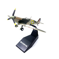 Modèle d'avion de chasse Spitfire à l'échelle 1/72, modèle créatif moderne en métal, avion britannique célèbre de la Seconde Guerre mondiale pour la décoration de la maison