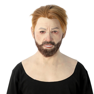 <span class=keywords><strong>Masque</strong></span> de tête réaliste en silicone pour homme et femme avec perruque |   <span class=keywords><strong>Masque</strong></span> de cosplay pour travestis, visage complet, pour le maquillage et la transformation - Product Image 1