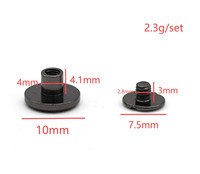 Cloxy ceinture accessoire 10*4mm métal vis de réglage pour sac ceinture cuir artisanat portefeuille attaches fleur ceinture vis laiton Chicago vis