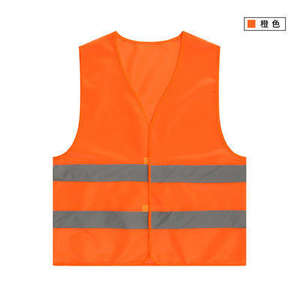 Gilet de sécurité collant personnalisé haute visibilité à deux rayures vêtements de travail gilet de Protection de sécurité gilet réfléchissant pour travaux de Construction - Product Image 4