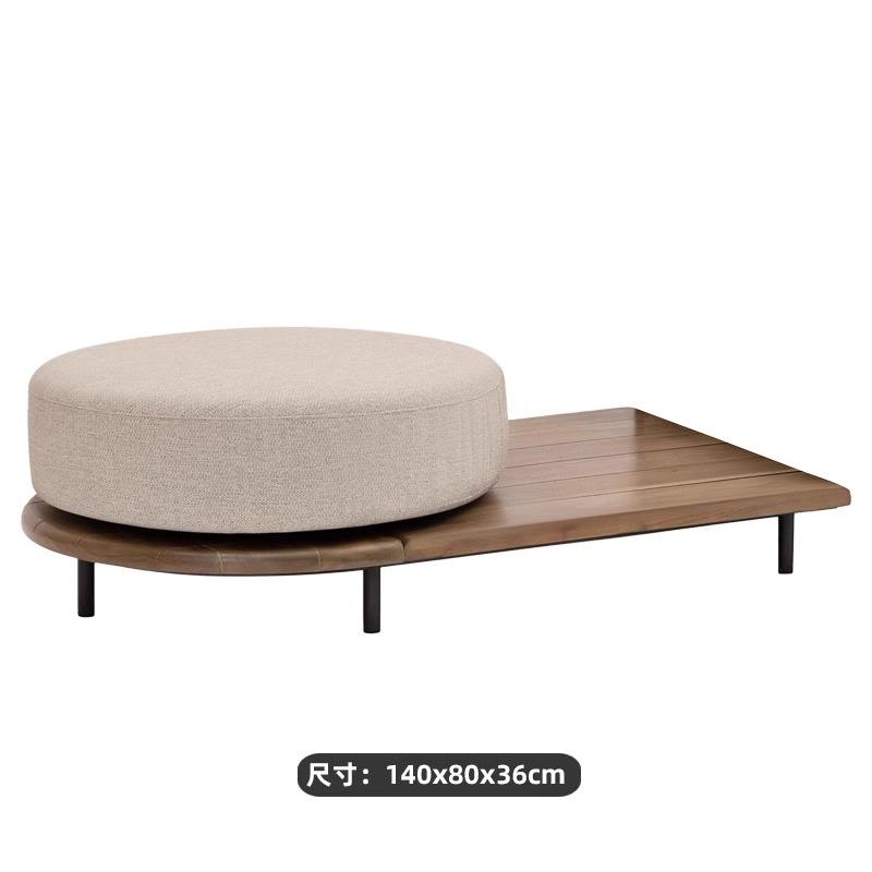table basse semi-circulaire