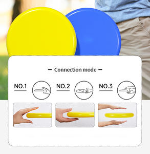 Disco Volante <span class=keywords><strong>Professionale</strong></span> in Plastica PP da 175g con Stampa Serigrafica in Schiuma PU 20cm Logo Personalizzato - Marca JUNYUAN Certificata EN71 per Esterni - Product Image 5