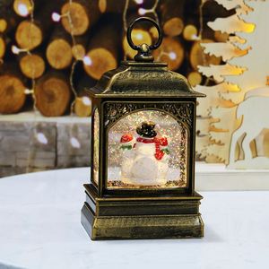 ไฟประดับตกแต่งคริสต์มาสลดราคาสุดฮอต โคมไฟ LED หมุนได้พร้อมกากเพชรและไฟรูปตุ๊กตาหิมะด้านใน สำหรับตกแต่งบ้านในช่วงคริสต์มาส - Product Image 2