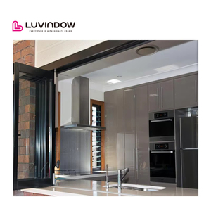 Luvindow cửa sổ cho Canada & USA thị trường tùy chỉnh phong cách và kích thước sơn tĩnh điện ban công gấp cửa sổ Bifold - Product Image 3