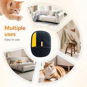 Luxury Pet Hair Remover Glove Double Sided Eco-Friendly Reusable Convenient Easy Use for Cats <b>Dogs</b> <b>Couch</b> Furniture Carpet Car - Product Image 3