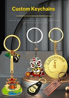 Porte-clés en PVC souple personnalisé, figurine de dessin animé 3D, pendentif en silicone avec logo IP d'entreprise, modèle sur mesure