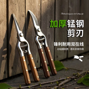 Tijeras de podar de alta calidad 6165 de acero al carbono con cabeza recta para árboles frutales, recorte de flores y herramientas de jardinería - Product Image 1
