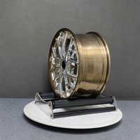 Jantes en alliage forgé sur mesure bicolores dorées polies à 5 branches en Y de 19, 20, 21, 22 pouces 5x112 5x120 5x130 pour BMW M3 M4 Mercedes Classe C Classe E