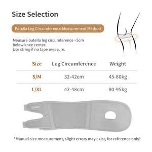 Attelle de genou de sport Aolikes, support de compression rotulien pour hommes et femmes adultes, <span class=keywords><strong>protection</strong></span> pour le basketball et le fitness en extérieur 7615 - Product Image 5