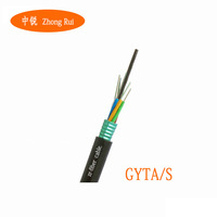 Cable de Fibra Óptica Subterráneo GYTA GYTS de 12, 24 y 48 Núcleos, G652D, Monomodo, Blindado, para Exteriores, Precio por Metro