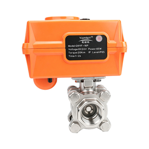 Válvula de bola microeléctrica de 3 vías de acero inoxidable 304, mini válvula motorizada, exquisito actuador microeléctrico, motor sin escobillas ODM - Product Image 1