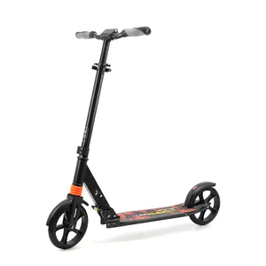 China dobrável design dobrável alta qualidade kick scooter com duas rodas para adultos