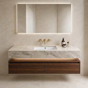Luxury Taj Mahal Quartzite <strong>Stone</strong> Countertop <strong>Table</strong> <strong>Tops</strong> Modern <strong>Stone</strong> Bathroom Vanity for Home Furniture Bathroom - Product Image 4