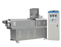 Machine automatique d'extrusion de snacks à double vis pour produits céréaliers, type pop-corn et gâteaux de riz, machine à faire des gâteaux de riz soufflés et des snacks.