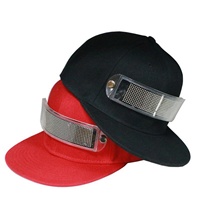 Gorra de Béisbol Personalizada de Popelina Oxford Deportiva con Diseño Dobby, Mensaje LED, Cierre a Presión, Bordado a Mano y Patrón de Frutas