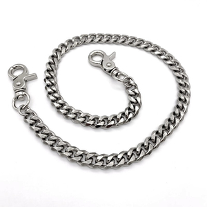 G3908 portafoglio all'ingrosso in <span class=keywords><strong>acciaio</strong></span> inox <span class=keywords><strong>catena</strong></span> di moda da uomo catene di jeans a tracolla borsa a <span class=keywords><strong>catena</strong></span> <span class=keywords><strong>cubana</strong></span> - Product Image 6