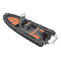Grande promotion : yacht sportif en aluminium de 6,4 m, RIB 640 Zodiac, bateau de 21 pieds, moteur hors-bord, capacité de 11 personnes