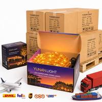 Guirlandes lumineuses LED pour filet de pêche, étanches IP65, pour extérieur, effet ciel étoilé, colorées, pour la décoration de pelouse et d'arbres