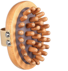 Outils de massage en bois, brosse pour méridiens, Gua Sha, grattoir pour sculpter le corps, réduire la cellulite, drainage lymphatique, raffermissement de la peau - Product Image 1