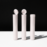 Emballage anti-enfants : Tubes en plastique pour cigares, personnalisables, avec bouchon à pression, pré-roulés, noirs et violets