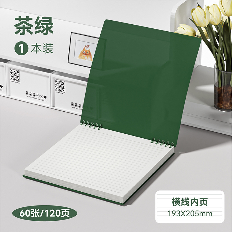 Cuaderno retro cuadrado verde