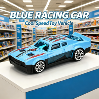 Usine de jouets de simulation de véhicules sur mesure, vente en gros, voiture miniature de course en alliage moulé sous pression à l'échelle 1:64 pour enfants