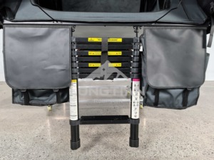 Carpa de techo con carcasa de aluminio 230 x 152 cm, tela 280G, toldo 420D, apertura rápida, escalera telescópica, bolsa para calzado, OEM ODM RTT para SUV y camioneta - Product Image 5