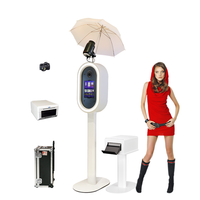 Oval Portable Dslr Photo Booth ipad Photo Booth Kiosk Photobooth Machine for Wedding Party Event with Remote Control