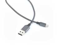 Kabel Pengisian Cepat 60W 5A 1-meter USB-A ke Type-C dengan Selubung Nilon dan Inti Aluminium Kabel Data