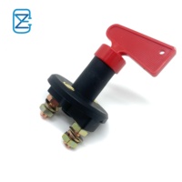 Interrupteur isolateur de batterie 2 pôles 12V-60V 300A pour bateau, voiture, camping-car, VTT, camion - ABS rouge et cuivre